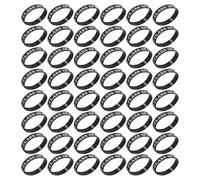 ULTECHNOVO 50 Pièces Bracelet de Graduation en Silicone Noir Extensible et Confortable pour Fête de Fin D'études 2026, Souvenir pour Lycéens et Collégiens