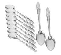 ULTECHNOVO 50 pièces Cuillères Inox Service Multifonction Cuillères à Glace Dessert Café Buffet Rapide Robuste Élégantes