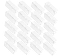 ULTECHNOVO 50 pièces Lot de Porte-étiquettes Plastique pour Étagères Filaires Clips pour Rayonnage avec Inserts Papier Supports Étiquettes Prix Amovibles pour Rangement et Organisation