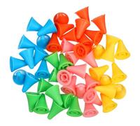 ULTECHNOVO 50 pièces Lot de Protège-aiguilles Tricot Caoutchouc Souple Coloré Bouchons pour Points Protection pour Aiguilles à Tricoter