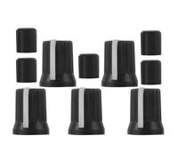 ULTECHNOVO 5pcs Boutons de Tonalité pour Potentiomètre en Plastique Noir, Remplacement Sûr Design Simple pour Guitare Électrique et Amplificateurs