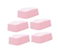 ULTECHNOVO 5pièces Boîte Rangement Lingettes Garçon Fille Rechargeable avec Couvercle Ouverture Facile une Seule Main pour Maison ou Voyage Compatible Diverses Lingettes