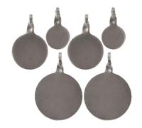 ULTECHNOVO 6 Cibles Pratiques et Sûres en Acier Inoxydable Rondes D'entraînement Diamètre 2-4 Cm, 6 Pièces pour Tir Extérieur pour Améliorer Vos Compétences de Tir