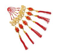 ULTECHNOVO 6 Pièces Chinese Knot Lucky Pendant with Mini Lanterns Year of The Horse Hanging Decorations for Home Office Garden Festive Ornaments for Year and Housewarming