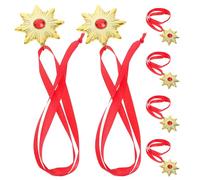 ULTECHNOVO 6 Pièces Collier à Médaille de Vampire pour Halloween en Plastique Réaliste, Réutilisable, Accessoire Décoratif Effrayant pour Cosplay et Fêtes de Performance