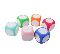ULTECHNOVO 6 Pièces Dés en Mousse Effaçables à Sec 6cm, Cube Léger en Eva Sûr pour Garçon et Filles et Adultes, pour Séances D'éducation Physique et Activités Manuelles
