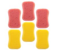 ULTECHNOVO 6 Pièces Éponge de Bain Exfoliante Douce en Éponge Naturelle, Forme Adorable, Soin Corps Visage, Soulage Démangeaisons, Adaptée Garçons et Filles Couleur Aléatoire