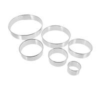 ULTECHNOVO 6 pièces Moules à Raviolis Acier Inoxydable Outils pour Découper des Peaux de Dumplings Réutilisables et Faciles à Nettoyer Parfaits pour Biscuits et Décorations de Gâteaux