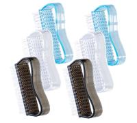 ULTECHNOVO 6 pièces Nail Hand Fingernail Scrub Brushes Set Multifunctional Nail Cleaning Tools With Stiff Bristles For Manicure And Pedicure Use