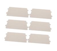ULTECHNOVO 6 Pièces Plaque de Remplacement Mica pour Micro Ondes Couvercle à Haute Température Accessoires de Réparation pour Four à Micro Ondes Matériau Isolant et Ajustable