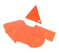 ULTECHNOVO 6 Pièces Spatule à Glaçage Peigne Décoratif et Raclette Ergonomique pour Crème Pâtisserie et Pizza Outils de Décoration avec Poignée Confortable