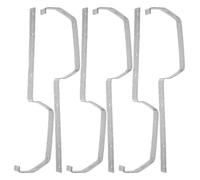 ULTECHNOVO 6 Pièces Support de Gouttière en Fer Argenté, Résistant aux Intempéries Structure Intégrée pour Bâtiments Industriels et Commerciaux, Gestion des Eaux Pluviales