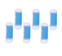 ULTECHNOVO 6 pièces Têtes de Remplacement pour Ponceuse de Pied Électrique Courbés pour Élimination Peaux Mortes et Callosités Accessoires de Soin des Compatibles Multi-marques Lavables et