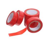 ULTECHNOVO 6 Rouleaux ruban électrique ruban pour câble plat flexible rubans électriques larges rubans électriques d'intérieur Ruban coloré ruban adhésif électrique cassettes PVC rouge