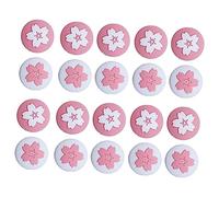 ULTECHNOVO 60 Pièces Capuchon De Poignée en Fleur De Prunier Capuchons De Bouton De Commutation Capuchons De Pouce Casquette Couvre Lite Patron De Prune Gel De Silice Couverture De Poignée