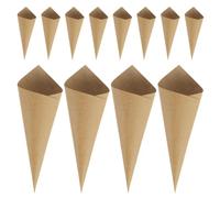 ULTECHNOVO 60 Pièces Cônes en Papier pour Confettis Rétro, Capacité Grosse, Porte-Cornets Pratiques pour Fêtes Classiques et Bouquets, Papier Kraft à Plier Soi-même