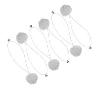 ULTECHNOVO 6pcs Boules Interactives pour Arbre à Chat avec Clochettes, Jouets Stimulants pour Chats en Peluche Solide, Accessoires de Rechange pour Poteaux à Griffer