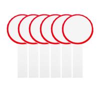 ULTECHNOVO 6pcs Tableaux de Score Vierges Face en Mousse Légers pour Juges, Panneaux Portables Rouges et Blancs, Écriture Effaçable pour Compétition et Vote