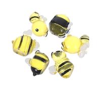 ULTECHNOVO 6pièces Décorations Résine Abeilles pour Bricolage Ornements Miniatures pour Fête Anniversaire Et Décor De Table