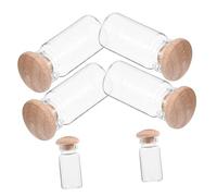 ULTECHNOVO 6pièces Lot de Mini Bocaux Verre Vides pour Décoration De Maison De Poupée Et Loisirs