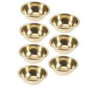 ULTECHNOVO 7 pièces Bol Bouddhiste Bol Rituel Décoratif pour Temple et Eau Accessoire Multi-usage pour Cérémonie et Décoration Zen