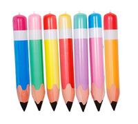 ULTECHNOVO 7 Pièces Crayons Gonflables PVC pour Décoration de Salle de Classe Anniversaire Crayons Géants Colorés