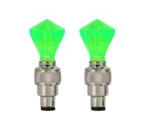ULTECHNOVO 7 Pièces Lumière LED pour Valve de Vélo, Noyau Fluorescent Vert | Éclairage de Roue Motorbike, Visibilité Accrue, Sécurité Nocturne, Accessoire Cyclisme Compact