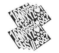 ULTECHNOVO 8 Feuilles Autocollants de Lettres et Chiffres pour Poubelles Personnalisables avec Adresse de Rue Étanches et Faciles à Appliquer pour Identifier et Décorer Vos Contenants à