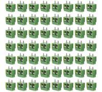ULTECHNOVO 80 Pièces Bornier à Vis 2 Broches 5,08mm pour Montage Pcb, Connecteur Électrique Léger en Cuivre Cpv, pour Système de Contrôle Automatique