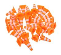 ULTECHNOVO 80 pièces Mini Cônes de Signalisation Plastique Jouets Route et Marquage pour Éducation Routière Garçon Fille Accessoires de Simulation pour Construction et Entraînement Sécurité