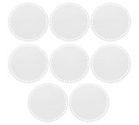 ULTECHNOVO 8pièces Fond de Sac Acrylique Transparent Rond pour Crochet Base Rigide pour Panier Forme de Sac à Main DIY Accessoire Tissage et Tricot