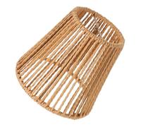 ULTECHNOVO Abat Jour Papier Tressé Main Style Vintage Rayé pour Lampe Suspendue Compatible et Protection Oculaire et Ambiance Chaleureuse