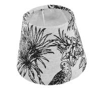 ULTECHNOVO Abat Jour Vintage Brodé Noir pour Lampe Tissu Décoratif Style Rétro Remplacement pour Lampe de Table et Lampadaire