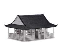 ULTECHNOVO Accessoire de Micro-Paysage en Plastique Maison Miniature Style Architecture Ancienne Élégante, Décoration de Bureau ou Bonsaï pour Amateurs Créatifs