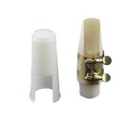 ULTECHNOVO Accessoire pour Saxophone Alto en Résine Blanche, Capuchon de Bec Haute Densité, Performance Facile, pour Musiciens Professionnels