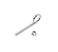 ULTECHNOVO Accessoire pour Trompette et Cornet 2pcs Anneaux de Traction en Métal Argenté Légers et Faciles à Utiliser avec Vis pour Musiciens Trompettistes