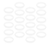 ULTECHNOVO Accessoires pour Tunnel à Hamster 20 pcs, Anneaux de Tunnel Blancs en Plastique, Design Flexible, Accessoires pour Cages de Petits Animaux, pour Hamsters et Petits Animaux