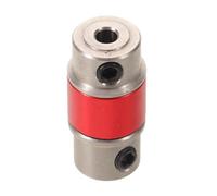 ULTECHNOVO Accouplement Moteur Rouge 4mm à 3,18mm pour Bateau Rc en Métal | Connexion D’arbre Flexible, Structure Équilibrée, Installation Facile, Transmission Fiable du Couple, pour Modèles Oboats