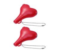ULTECHNOVO Adaptateur Audio Mini Répartiteur Écouteurs 3.5mm 2pcs Plastique Design Cœur Rouge Facile à Transporter pour Partager Audio