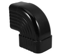 ULTECHNOVO Adaptateur de Gouttière Accessoire Moderne Polyvalent Noir en Alliage D'aluminium Connecteur D'angle Droit Étanche pour Conduit D'eau Pluviale pour Drainage