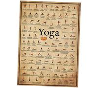 ULTECHNOVO Affiche Yoga Posture Décorative sans Cadre Toile Murale pour Chambre Salon Poster Minimaliste Moderne pour Décoration Intérieure Accessoire Maison Polyvalent et Idée Cadeau
