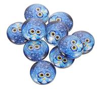 ULTECHNOVO Aimants De Réfrigérateur Hibou 10 Pièces en Résine Décoratifs Autocollants Magnétiques Aimants Ronds Décoration pour Réfrigérateur Et Tableau Blanc Utilisation Quotidienne Et Fête