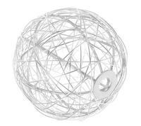 ULTECHNOVO Aluminium Wire Ball Lampshade Metal Cage Vintage Rustic Pendant Light Cover Plug In Round Iron Lamp Guard For Home Décor