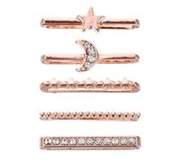 ULTECHNOVO Anneaux Décoratifs Épaisseur 2-3mm 5 Pièces en Alliage Largeur 20-22mm Forme Délicate Accessoire Moderne et Élégant pour Bracelet de Montre Silicone