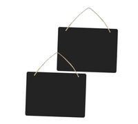 ULTECHNOVO Ardoise Effaçable Double Face avec Corde Suspendue Petite Planche à Craie pour Messages Maison Bureau Restaurant Lot de Panneaux à Suspendre Polyvalents