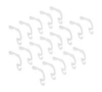 ULTECHNOVO Attaches Latérales Fixes pour Cage à Lapin et Hamster, 20 Pièces Blanches, Clips Robustes pour Fixation Stable, Accessoires pour Enclos de Petits Rongeurs, Installation Facile