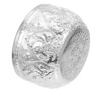 ULTECHNOVO Authentic Carved Metal Serving Bowl For Rice Salads Fruit Southeast Asian Tableware For Restaurants And Ceremonial Use