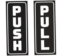 ULTECHNOVO Autocollants Porte Pousser Tirer Résistants Signalisation Creuse pour Portes Vitrées Bureau Magasin