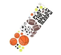 ULTECHNOVO Ballon de Sport et Décoration DIY Unique et Créative Autocollant Pvc Amovible Sticker Mural pour Chambre D'garçon et Filles