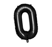 ULTECHNOVO Ballons Aluminium Noirs Chiffres pour Décoration Anniversaire et Anniversaire avec Auto-étanchéité et Réutilisables Lot de Chiffres Jumbo pour Fête